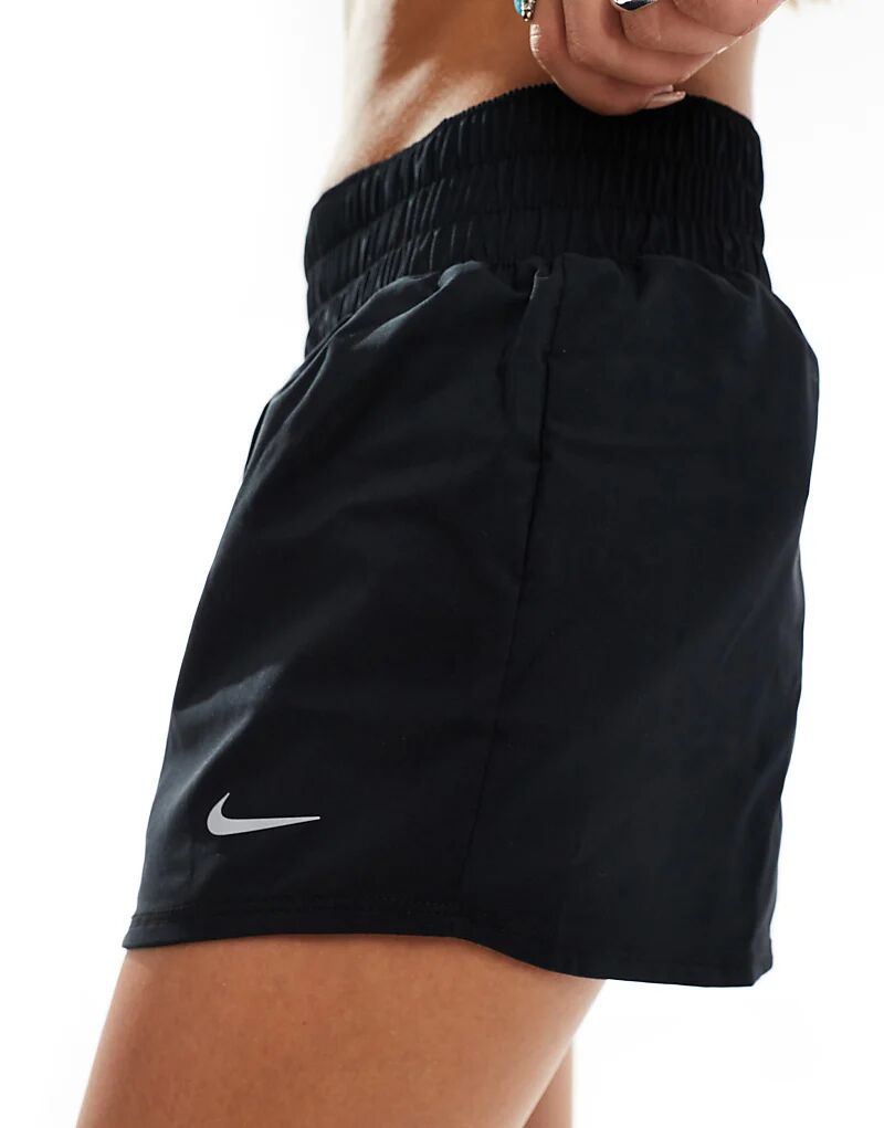 Шорты Nike One Training Dri-FIT средней посадки длиной 3 дюйма черного цвета Nike Training — фото 2