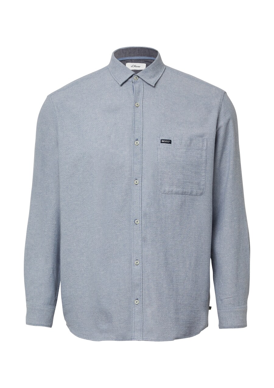 

Рубашка на пуговицах классического кроя s.Oliver, синий