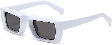 

Солнцезащитные очки в маленькой оправе 2027 года для женщин, модный тренд, стимпанк, винтажные прямоугольные солнцезащитные очки для мужчин в стиле панк MTZJH, X-c2-white