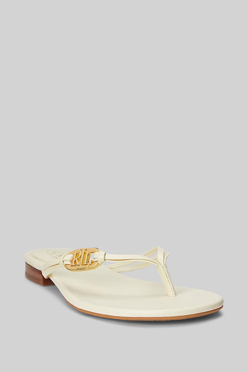 

Шлепанцы Emalia из кожи наппа Lauren Ralph Lauren
