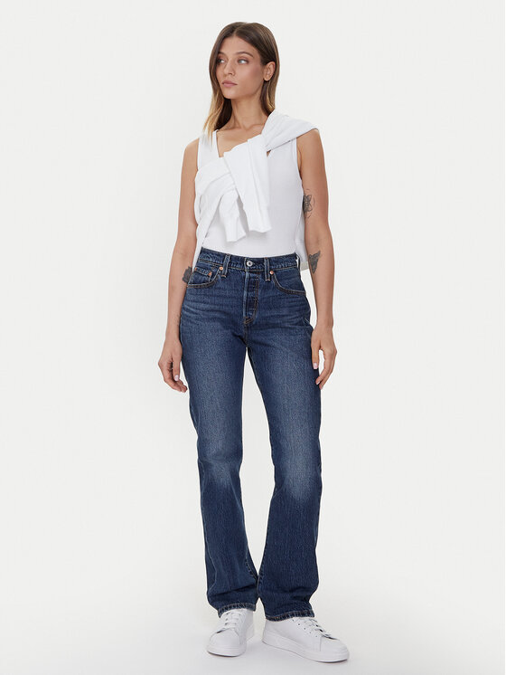 Джинсы straight fit 501 Curve 0036A-0005 Levi'S, синий — фото 2