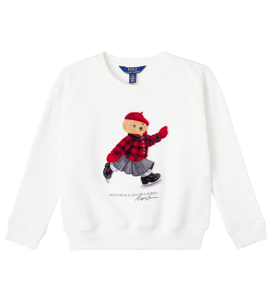 

Свитшот Polo Bear из хлопковой смеси Polo Ralph Lauren Kids, Trophy Cream