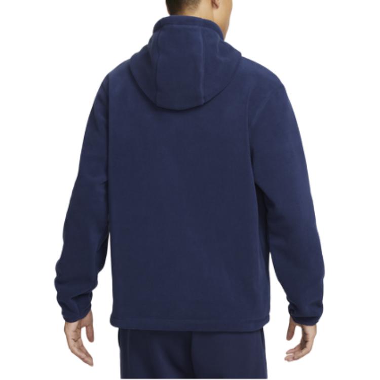 Nike Пальто бархатистое мужское тёмно-синее, Dark Navy Blue — фото 4