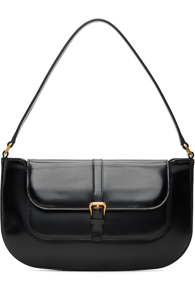 

Сумка через плечо Miranda из полулакированной кожи By Far, черный