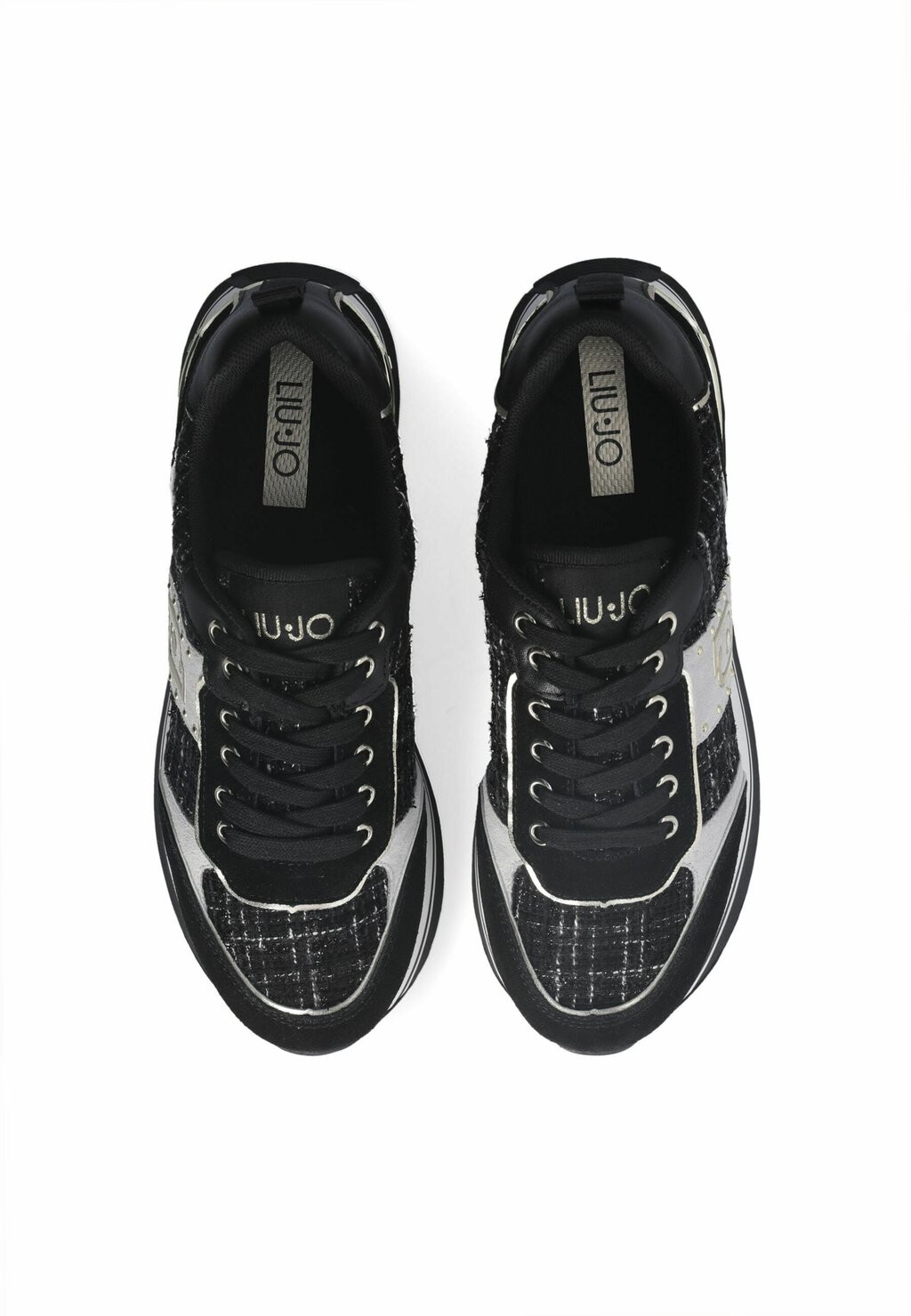 

Кроссовки на шнуровке TWEED LIU JO, черный