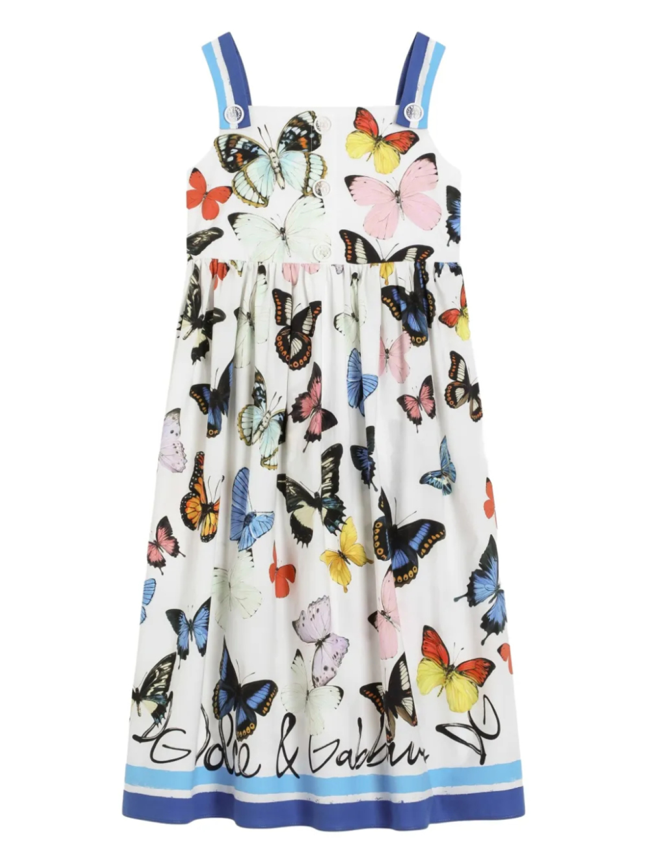 

Dolce & Gabbana Kids платье с принтом, белый