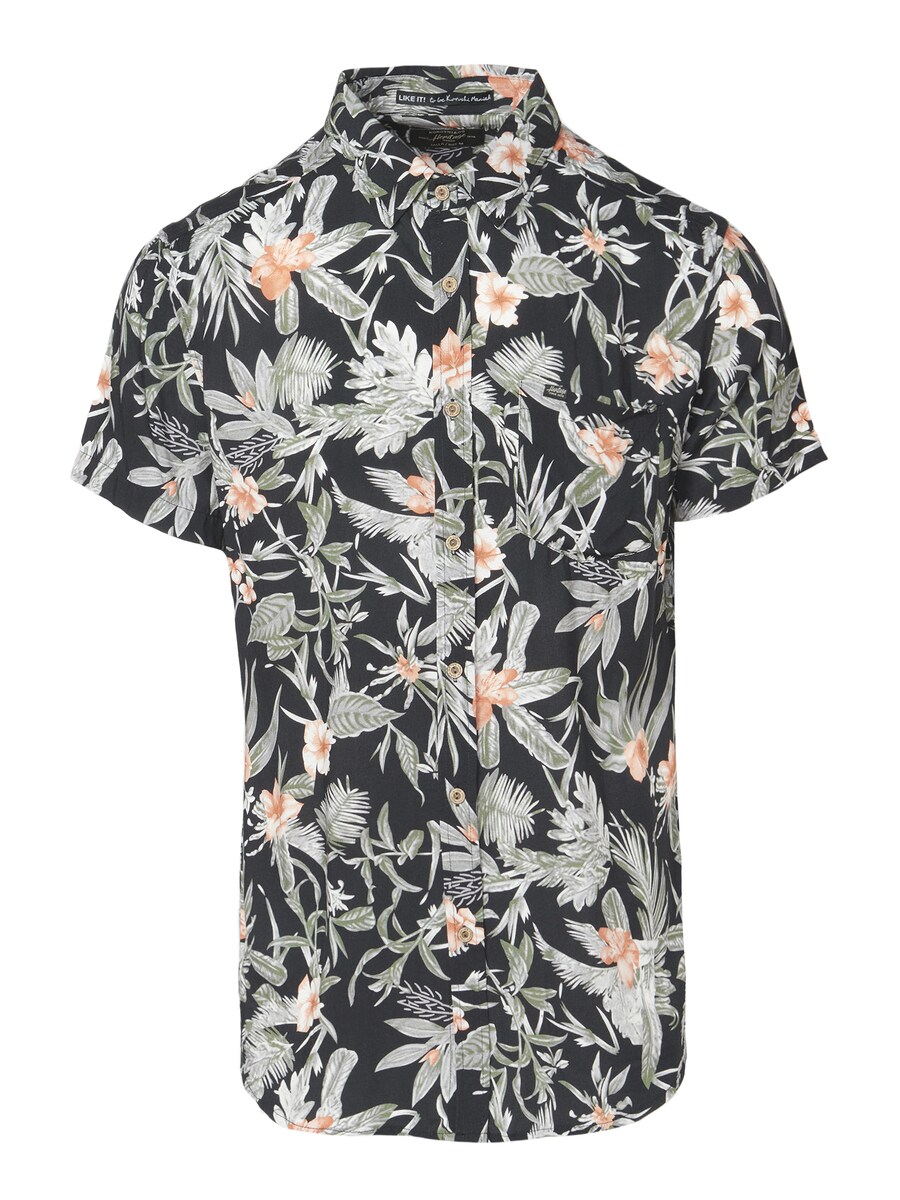 

Повседневная рубашка KOROSHI Regular fit Button Up Shirt, черный