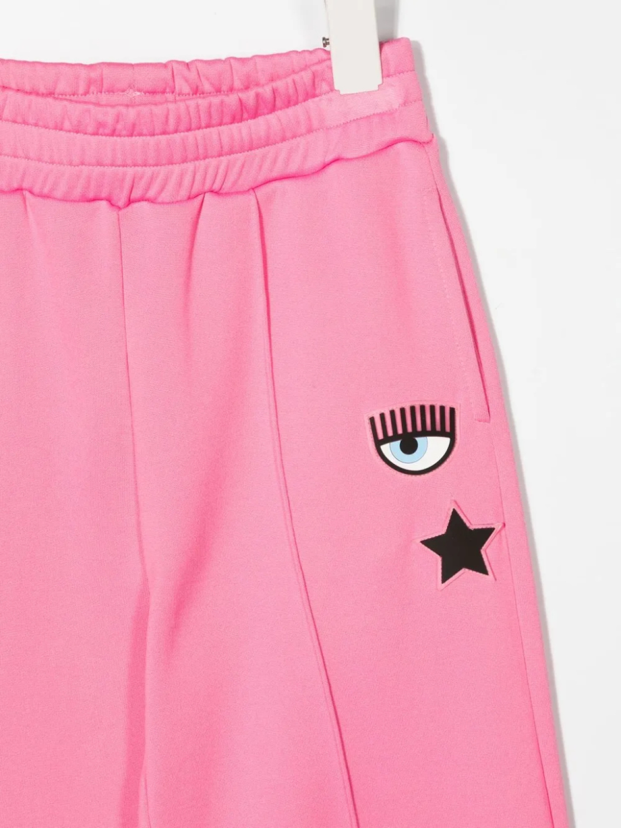 Спортивные брюки с вышитым логотипом Chiara Ferragni Kids, розовый — фото 3