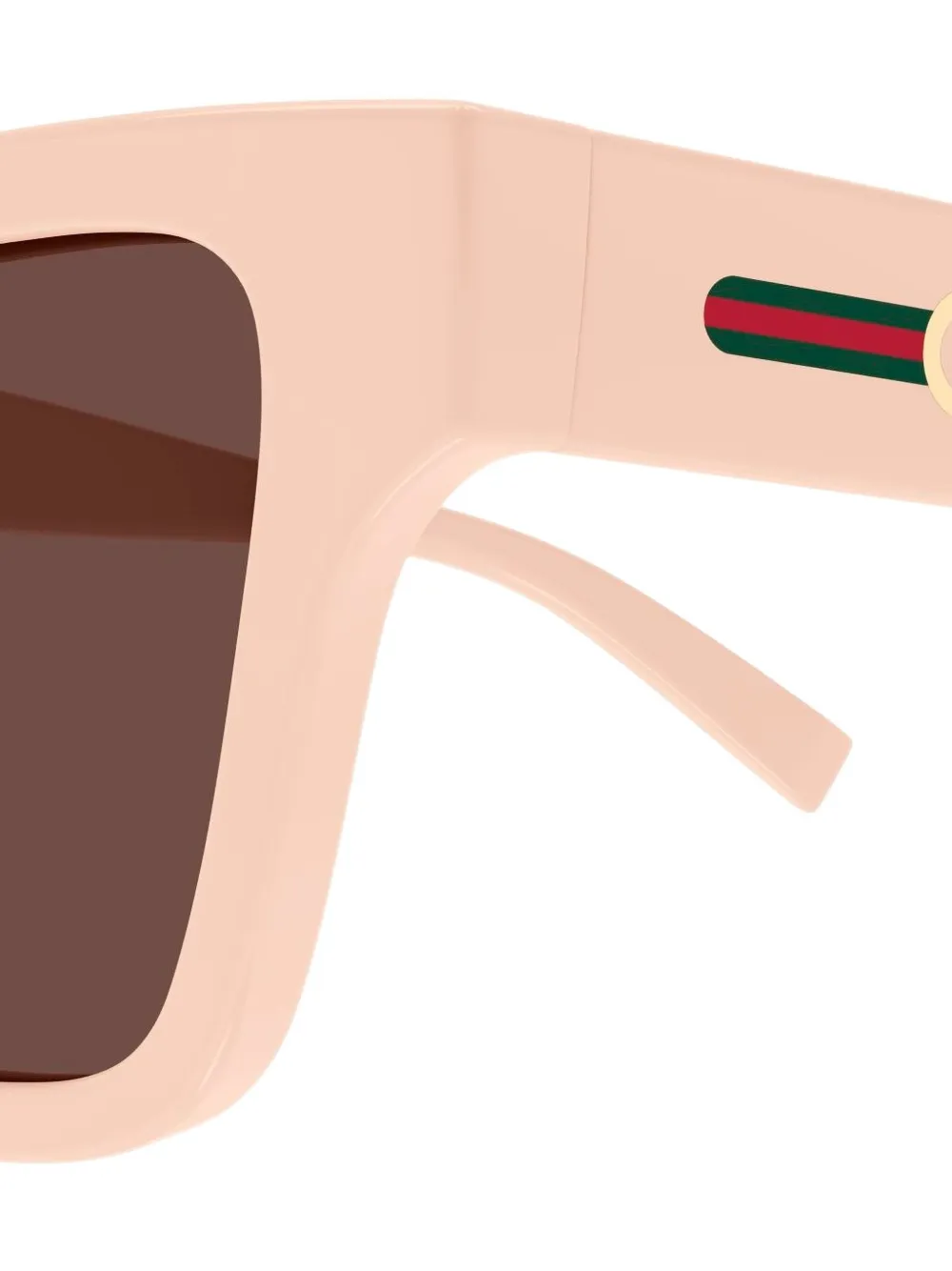 Солнцезащитные очки в геометричной оправе Gucci, розовый — фото 3