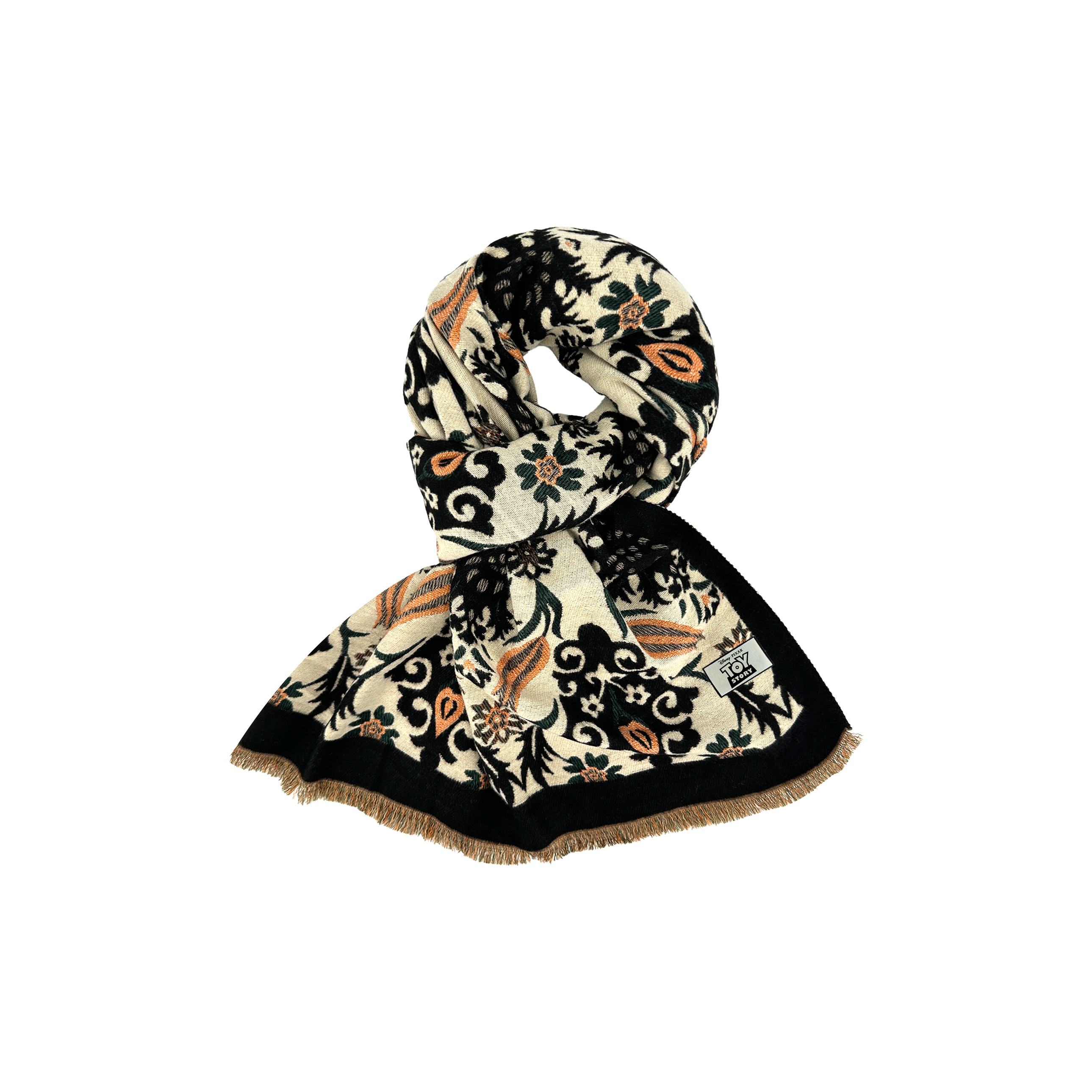

Disney Полиэстеровый вязаный шарф унисекс, Beige Black