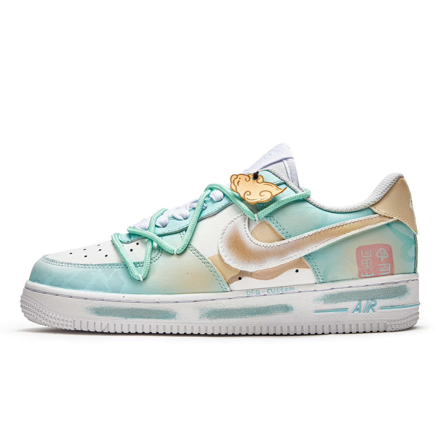 

Кроссовки Nike Air Force 1 Skateboarding Shoes Women's Low-top Blue/white, синий