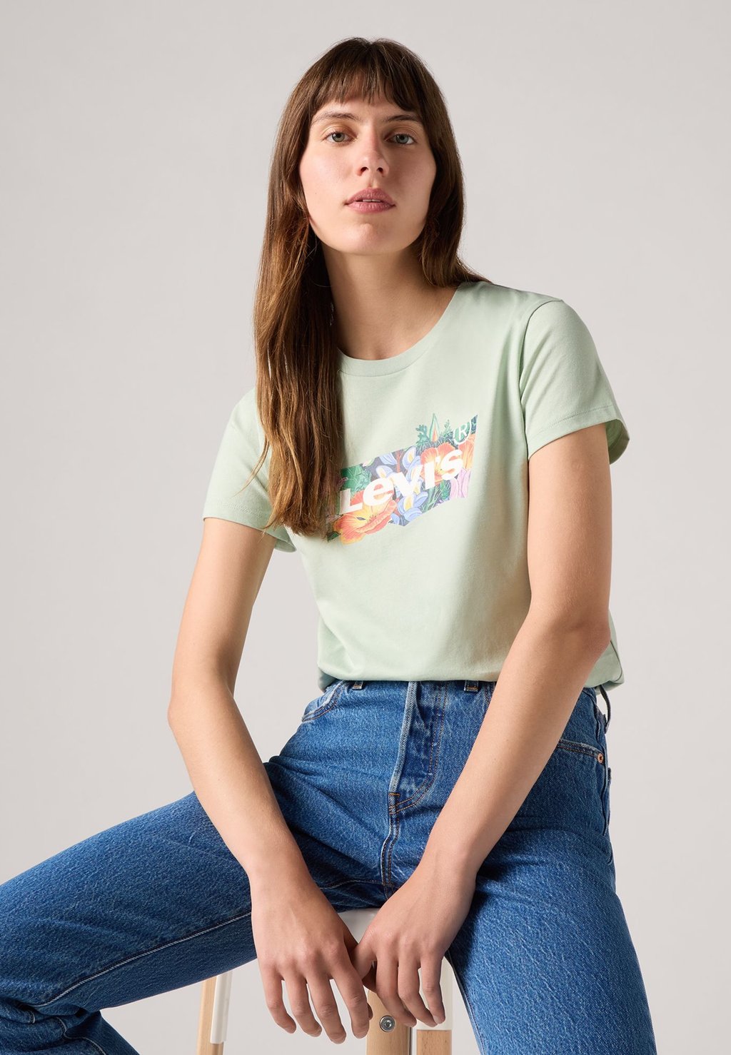 

Футболка с принтом THE PERFECT Levi's, светло-зеленый