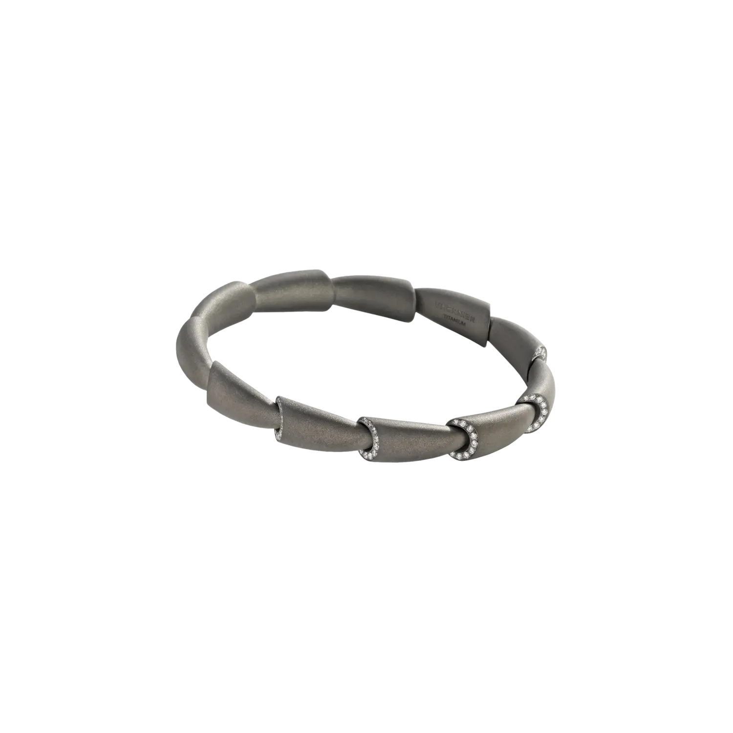 

Браслет Vhernier Calla midi из черного титана с бриллиантами