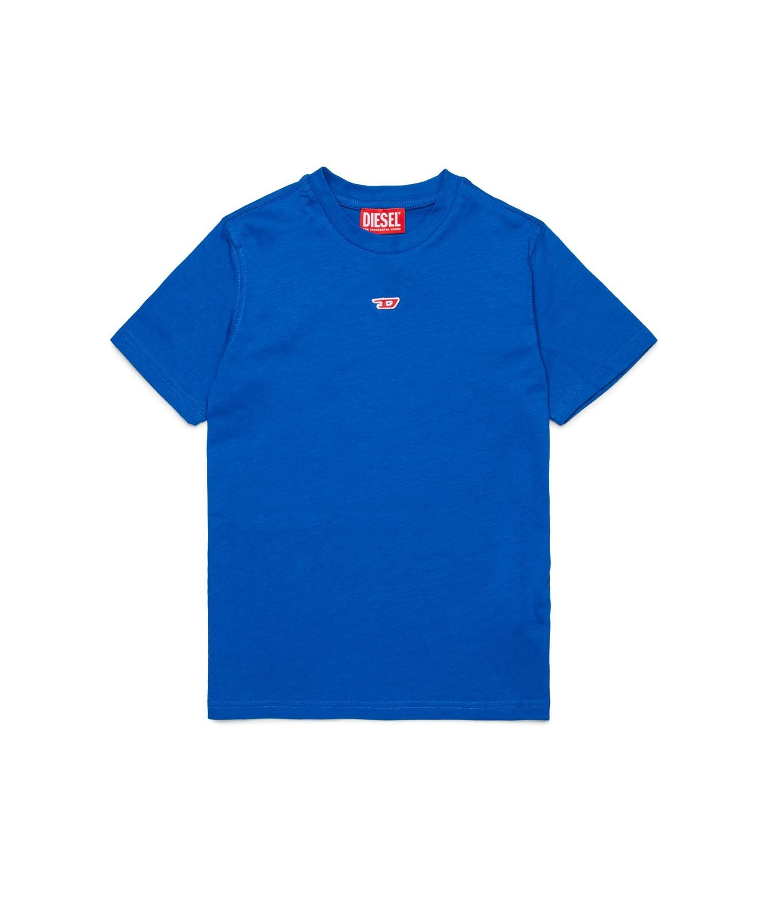 Детская футболка с коротким рукавом и одним логотипом бренда DIESEL, Blue