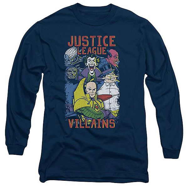 

Футболка с длинным рукавом Justice League of America Villians Licensed Character