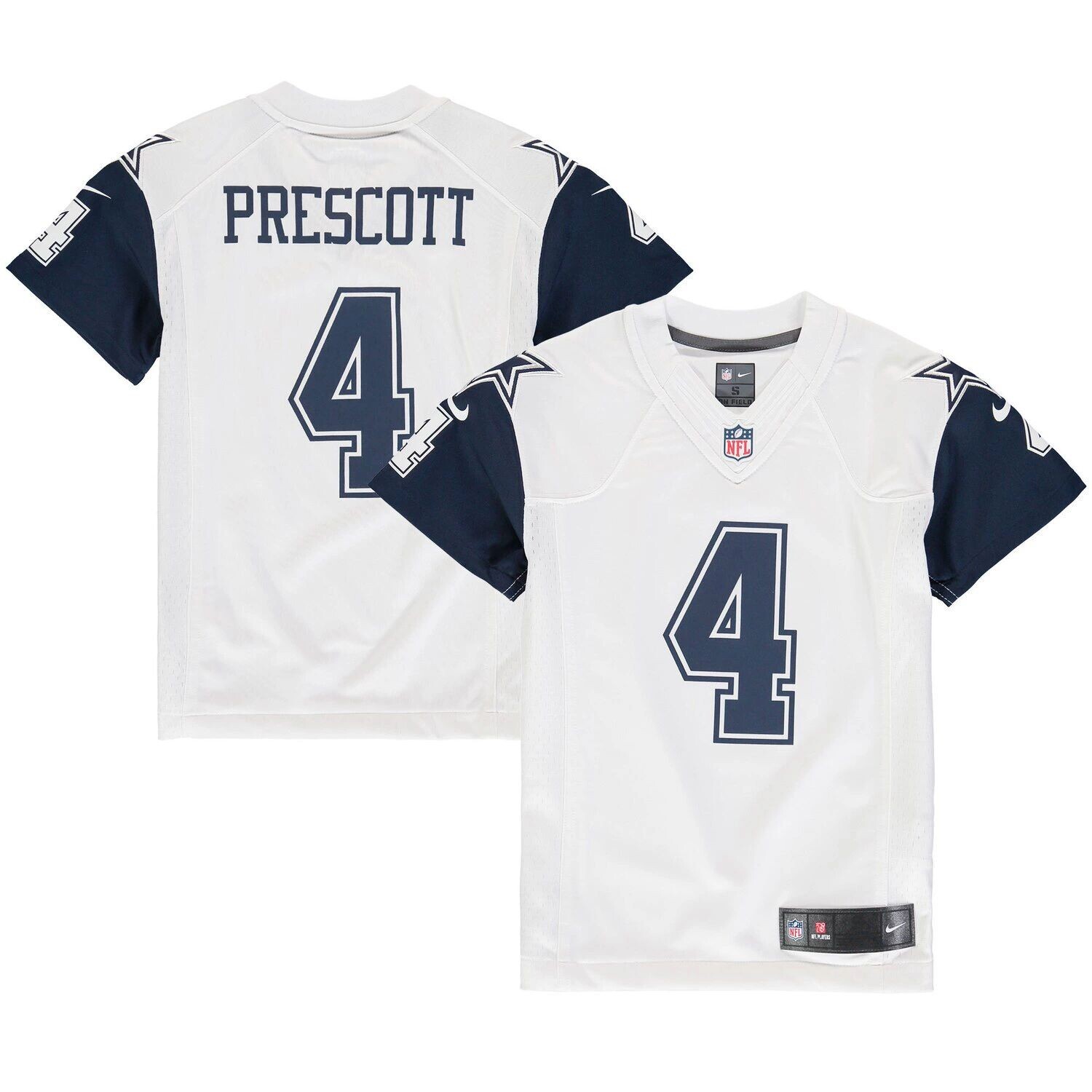 

Молодежный джерси Nike Dak Prescott White Dallas Cowboys Color Rush Game Nike