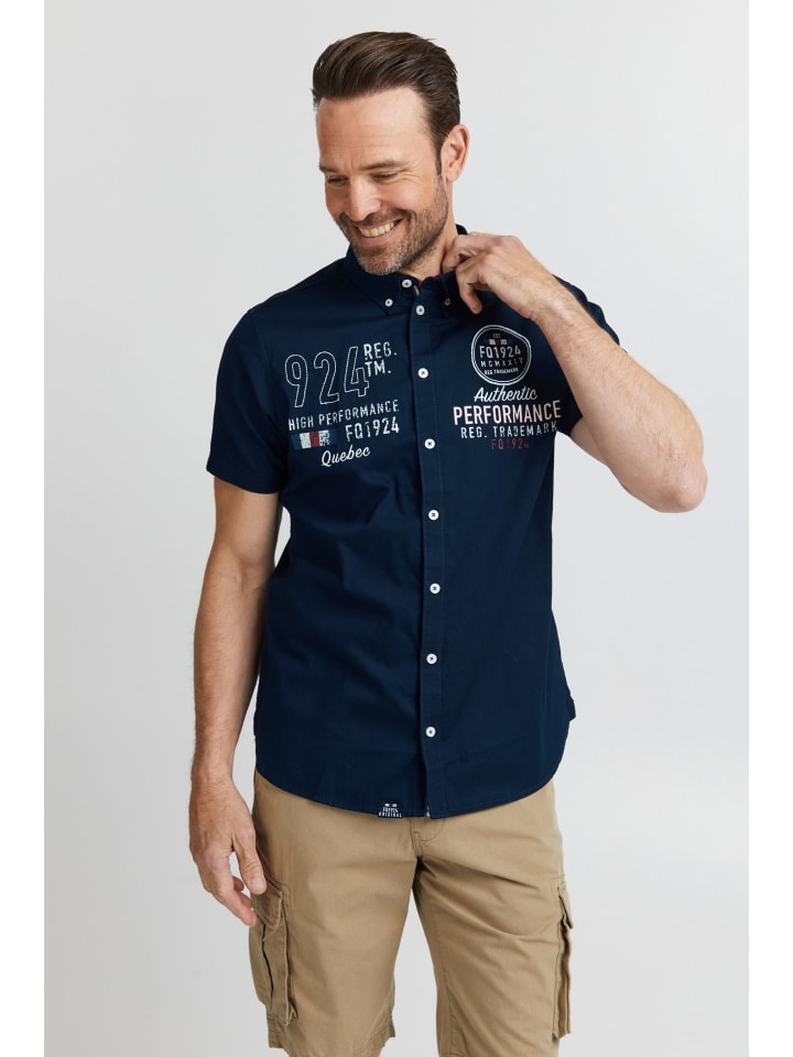 

Рубашка с короткими рукавами FQRontus синего цвета FQ1924