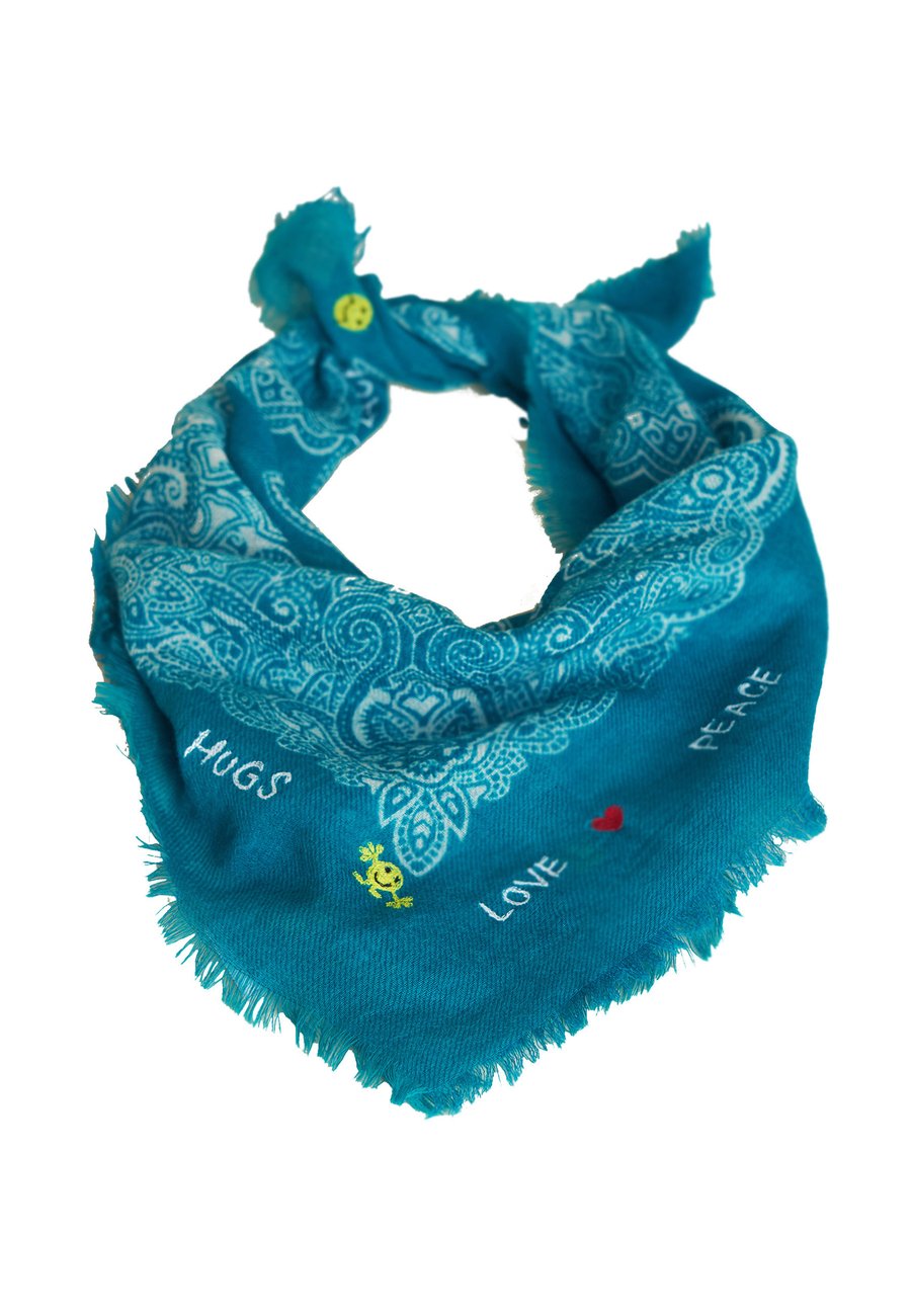 

Шарф Antoine et Lili BANDANA ETOILE, Bleu Turquoise/Turquoise