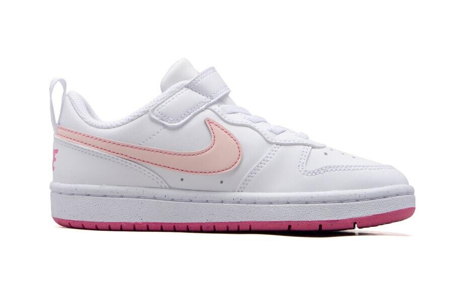 Детские кроссовки для скейтбординга Nike Court Borough Low PS PS, White/Pink — фото 2