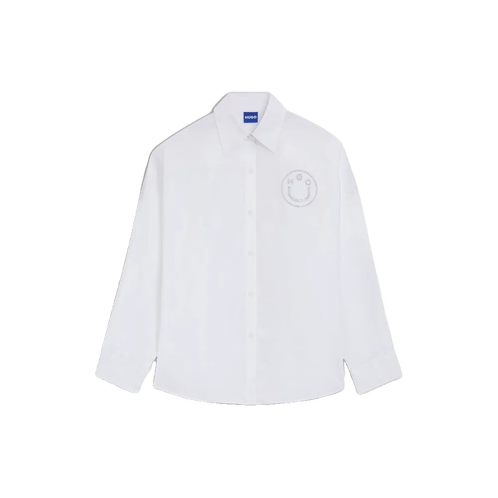 

Блузка HUGO Edafne10262998 BLUE, белый