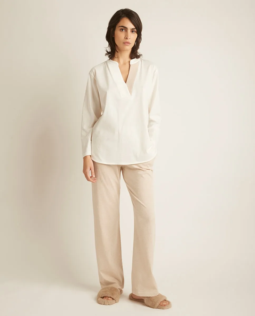 

Пижама с длинным рукавом и длинными штанами Pluto, бежевый