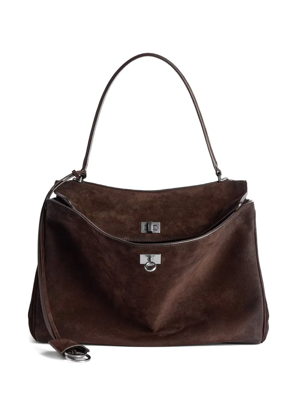 

Сумка Rodeo из замши с верхней ручкой Balenciaga, коричневый