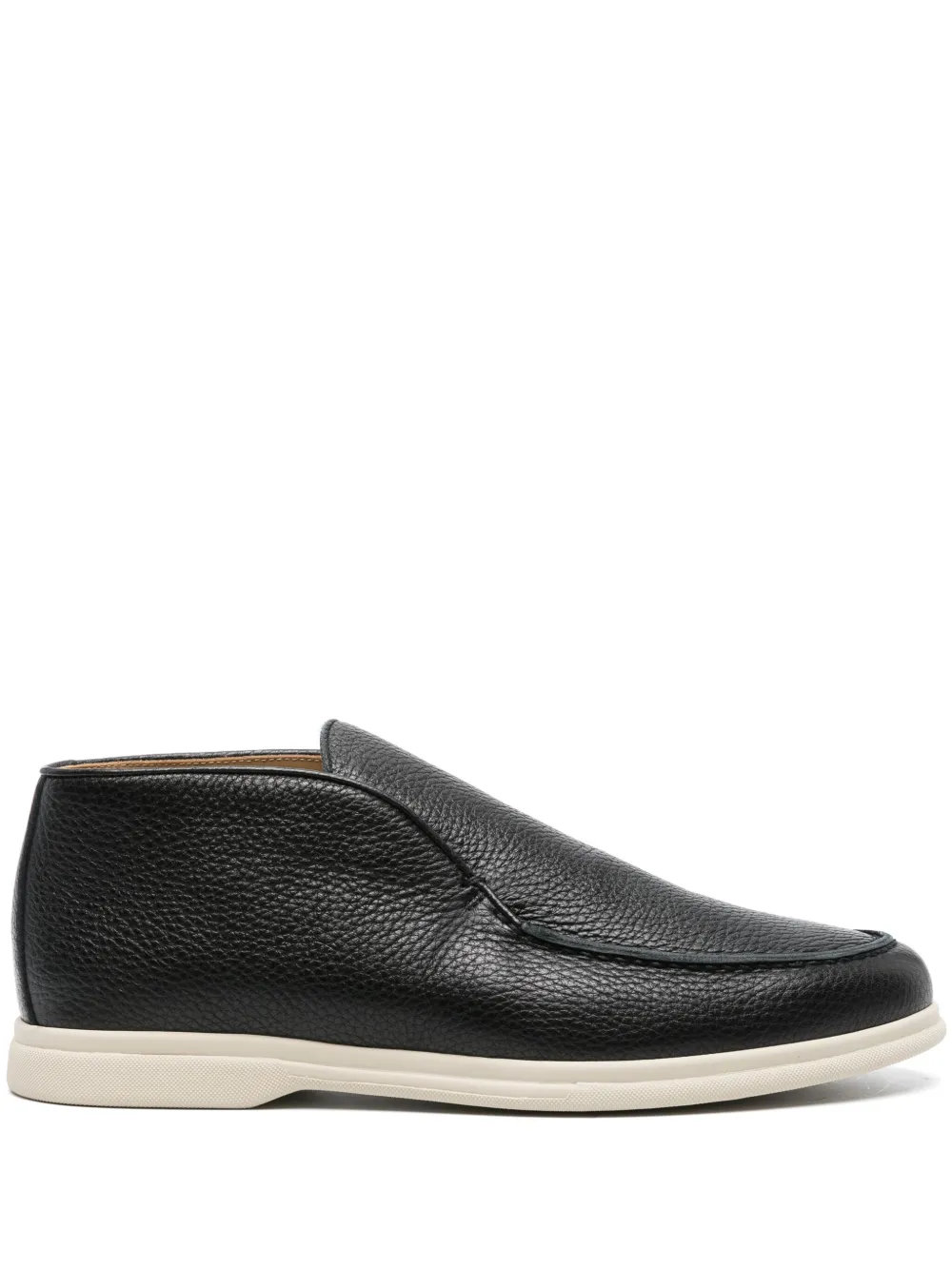 

Высокие лоферы из зернистой кожи Corneliani, черный