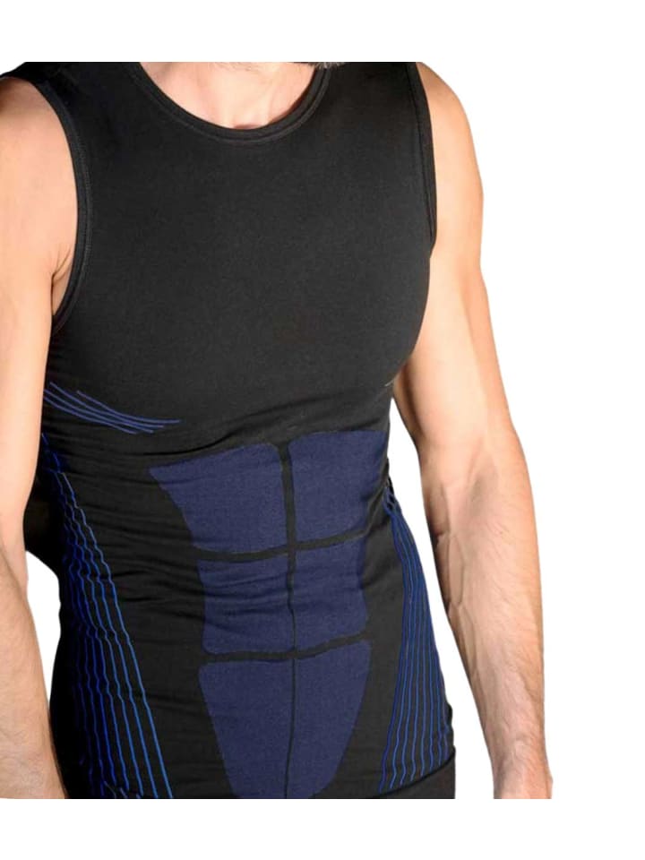 

Футболка без рукавов мультиспортивного цвета черного/синего цвета Wilox, Черный, Футболка без рукавов мультиспортивного цвета черного/синего цвета Wilox