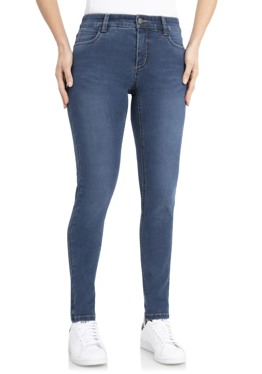 

Wonderjeans Джинсы скинни "Skinny-WS76-80", узкие, скинни, очень эластичные, синий