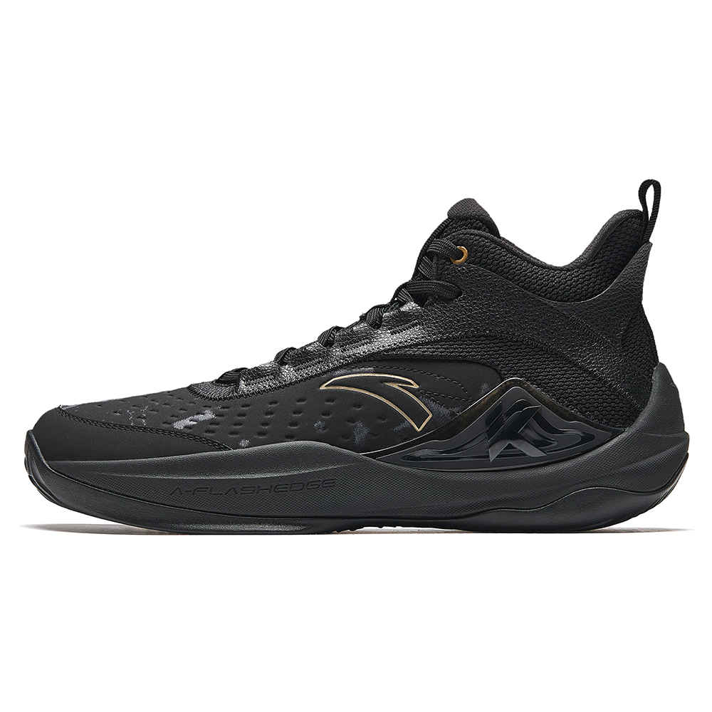 

Баскетбольные кроссовки Anta Mountain 2.5 Lite Black Warrior с мягкой подошвой, износостойкие, с высоким берцем, черные, мужские