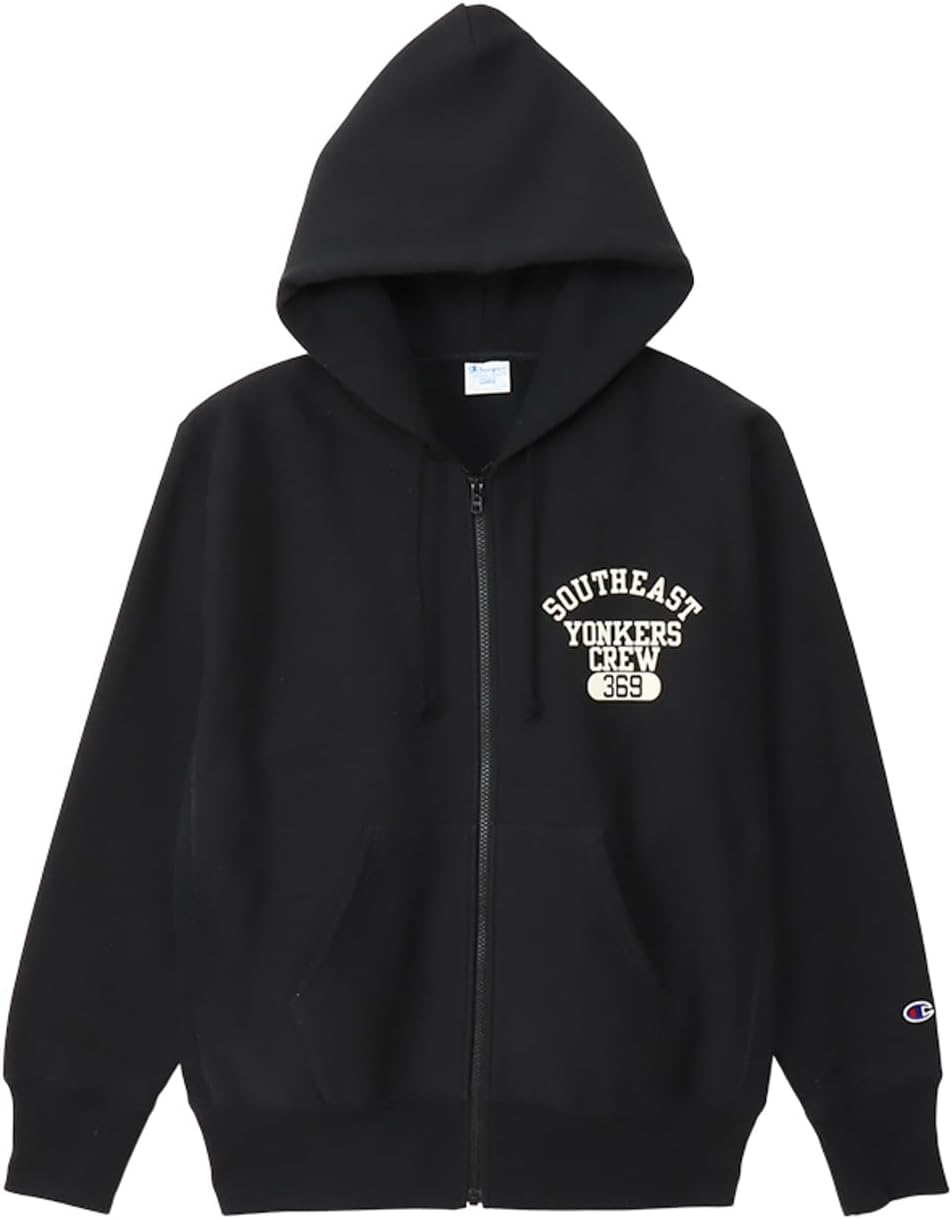 

Мужская толстовка Champion с длинными рукавами и круглым вырезом, флисовая подкладка 11,5 унций, графический принт, свободный крой, REVERSE WEAVE(R) C3-A116, черный