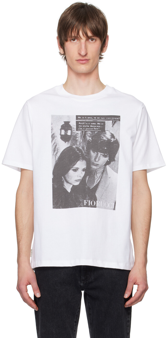 

Белая футболка Массимо Fiorucci