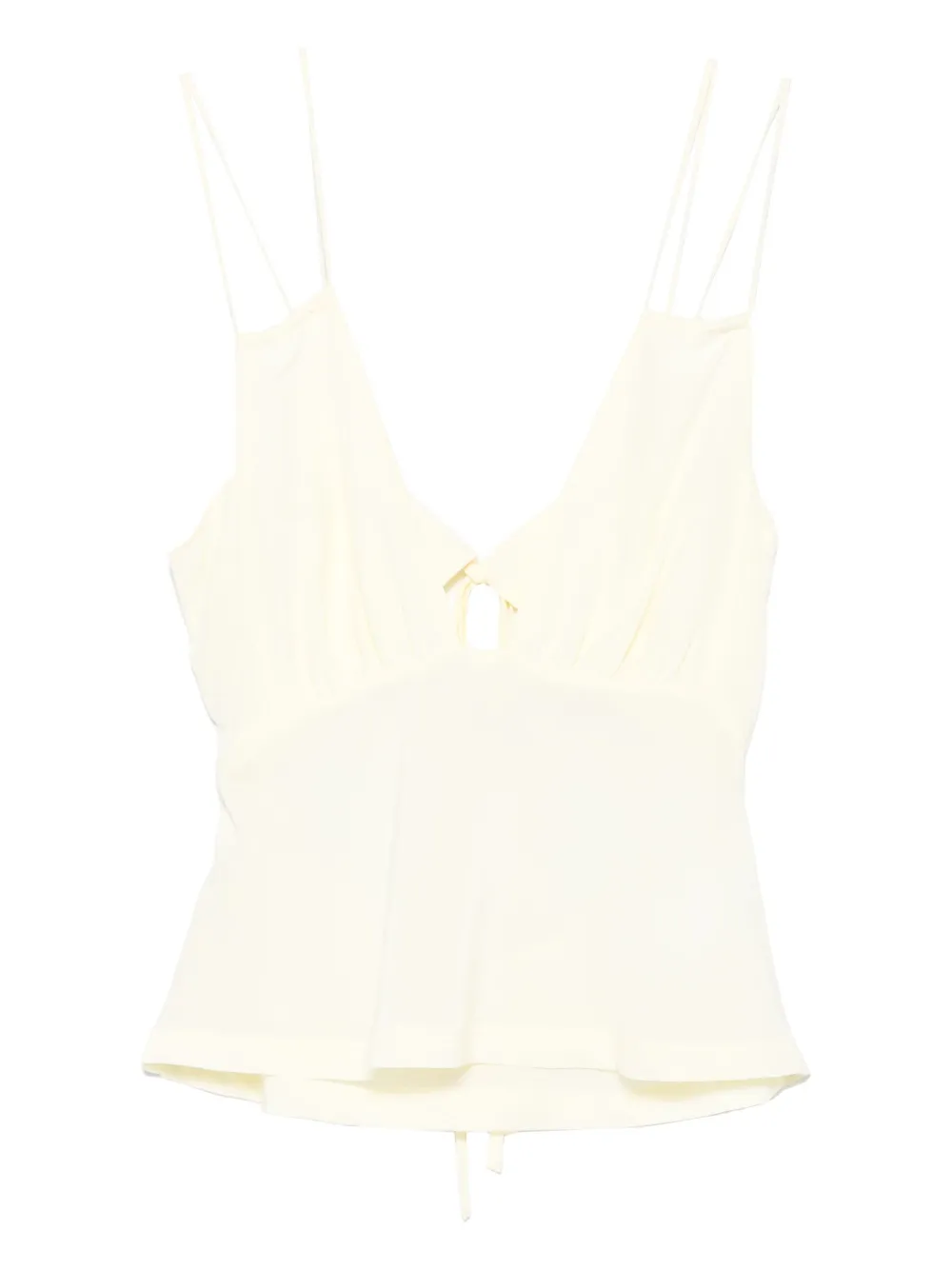 

Топ Bernie с оборками и завязками Paris Georgia, желтый