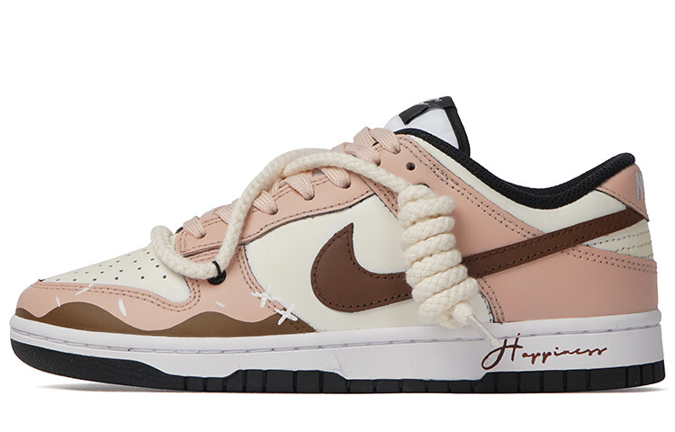 

Кроссовки для скейтбординга Dunk женские с низким верхом розовый/белый Nike