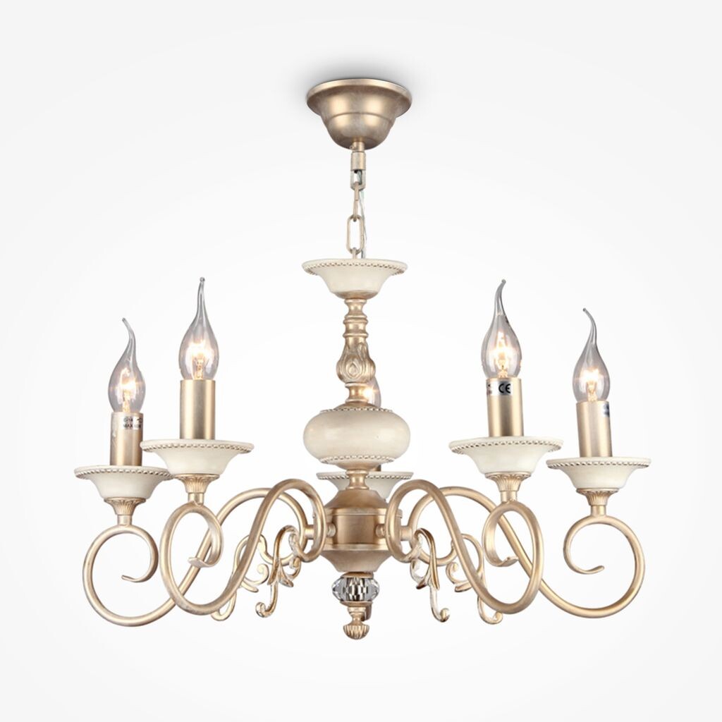 

Люстра Maytoni Perla ARM337-05-R 5xE14, кремовый с золотом, металл, без лампочки Maytoni GmbH