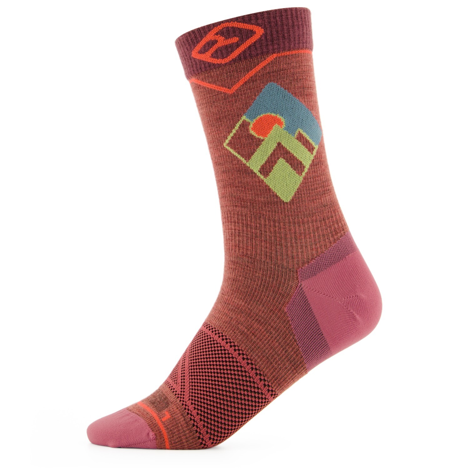 

Носки из мериноса Ortovox Alpine Light Comp Mid Socks, цвет Wild Rose