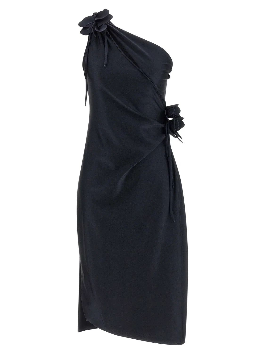 Платье 'Asymmetric Mini Flower' COPERNI, черный