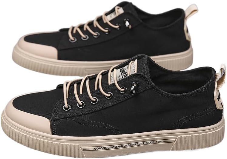 

Мужские кеды из канваса для тенниса, низкие, повседневные, белые и черные, спортивная обувь, мужские шнурки, модные и удобные для прогулок Hhhchpm