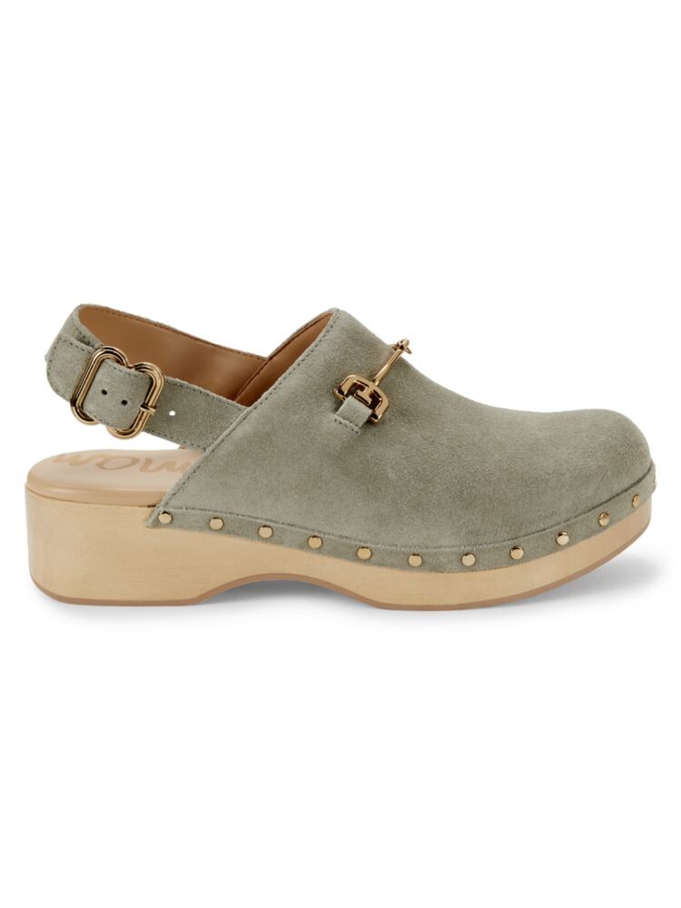 

Замшевые туфли Hilda Sam Edelman, цвет Mineral Green