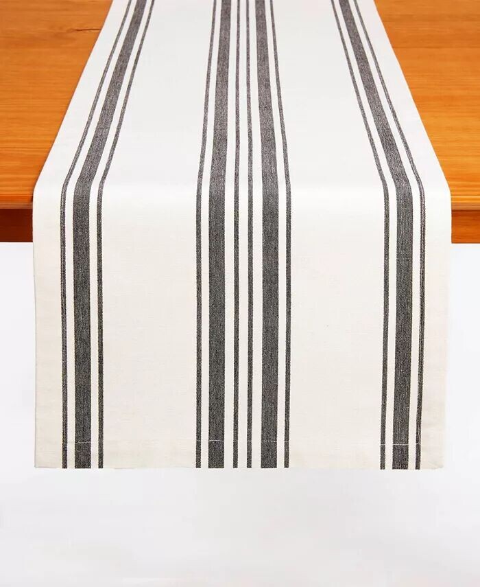 

Стандартная настольная дорожка Country Stripe, 72 x 14 дюймов Tableau, черный