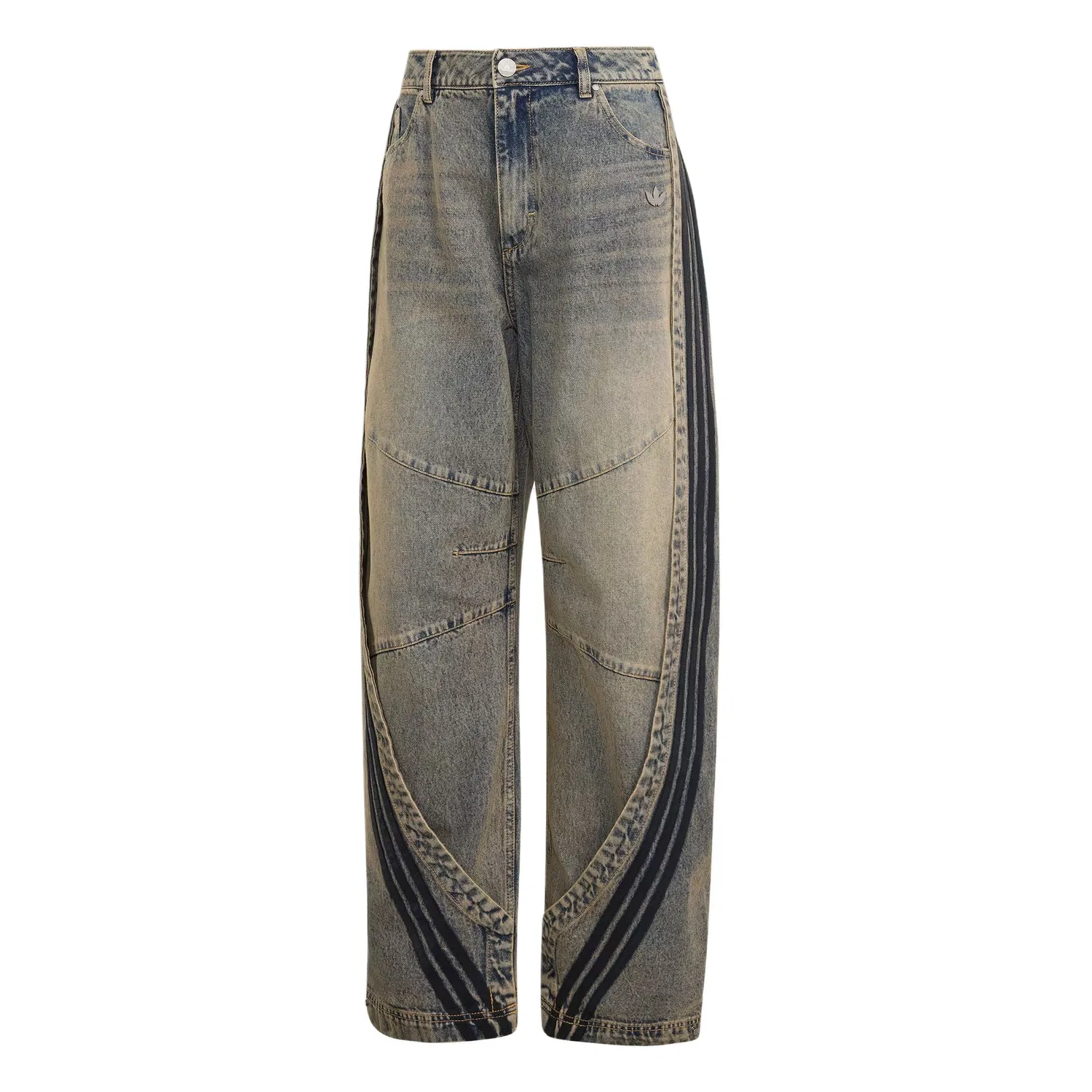 Джинсы женские ADILENIUM 5.0 BANANA OVERLAY JOGGERS Adidas Originals, Pink Brown