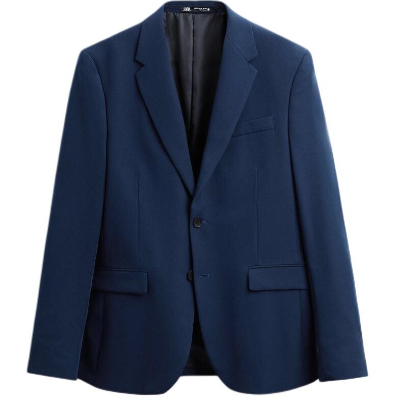 

Деловой костюм мужской темно-синий Zara, темно-синий