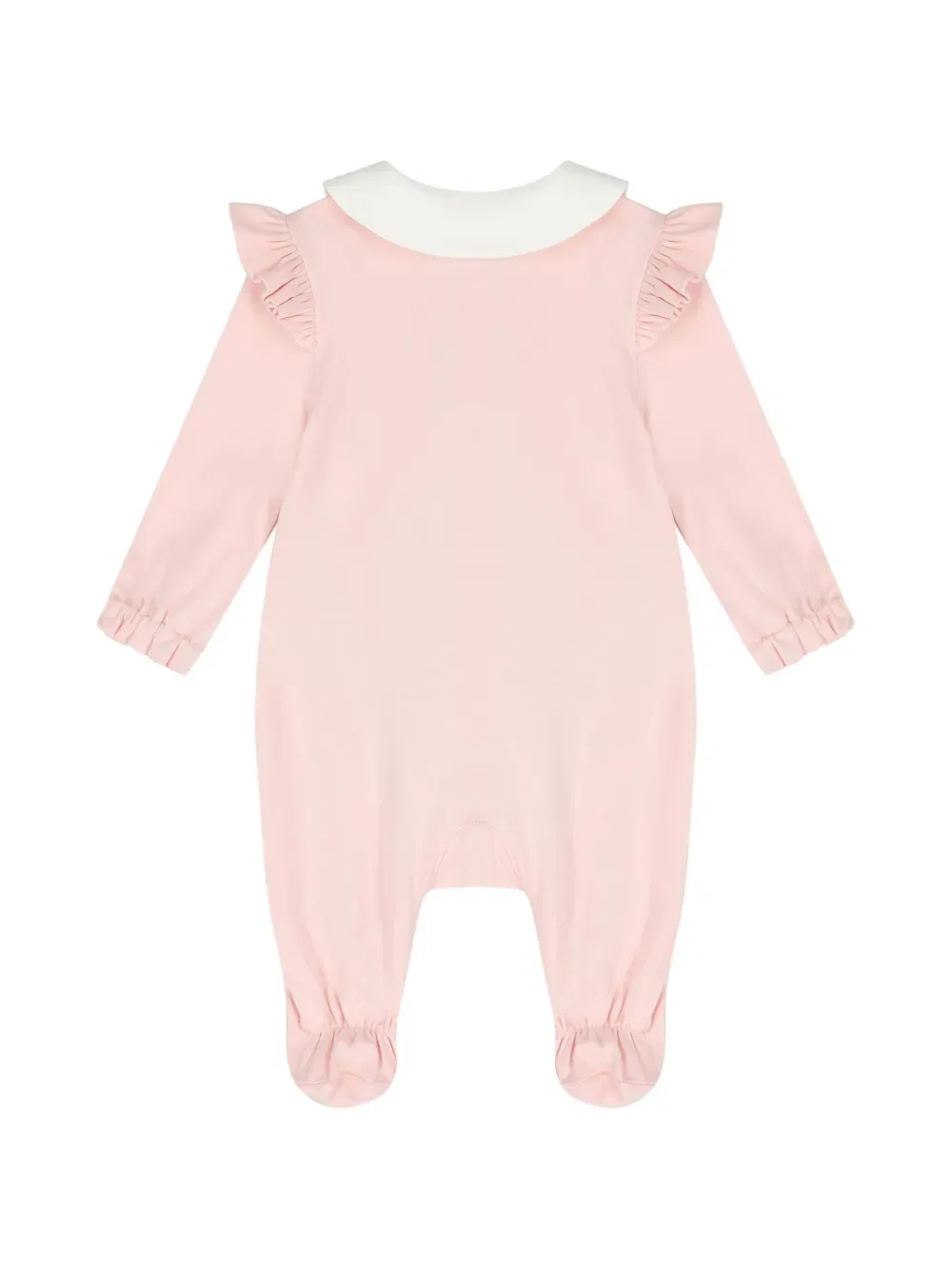 Хлопковый комплект детского комбинезона Dolce & Gabbana Kids, розовый — фото 4