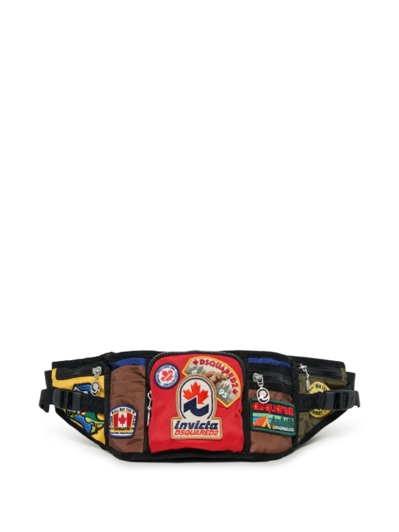 

Сумка на пояс DSQUARED2 KIDS с нашивками, красный