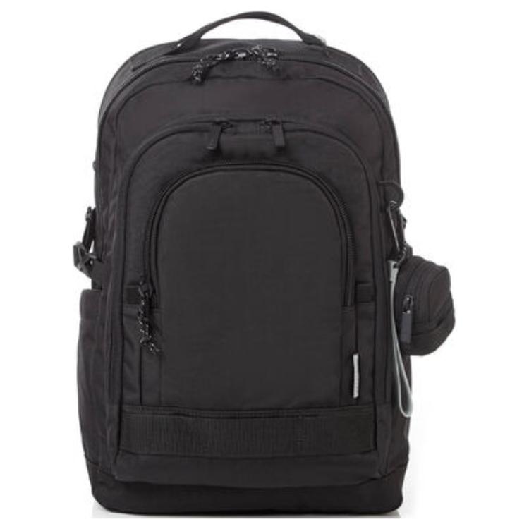 

Samsonite Большой черный рюкзак из ткани для мужчин