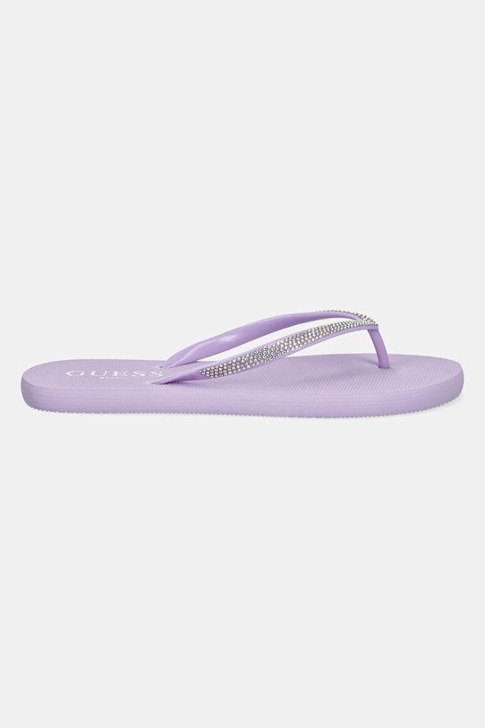 Шлепанцы Flip Flop Rhinestone с камнями Guess, фиолетовый — фото 2