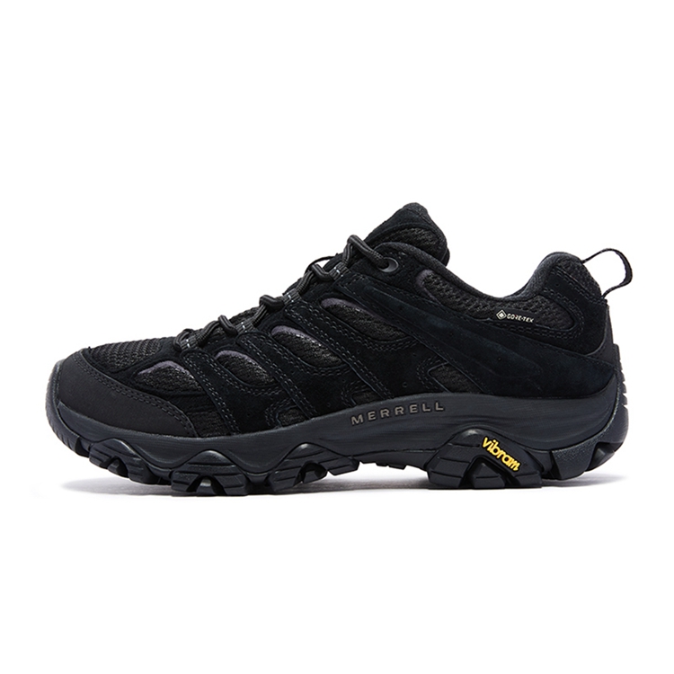 

MERRELL Мужские черные кроссовки MOAB 3 с низким верхом, устойчивые к истиранию и дышащие, противоскользящие