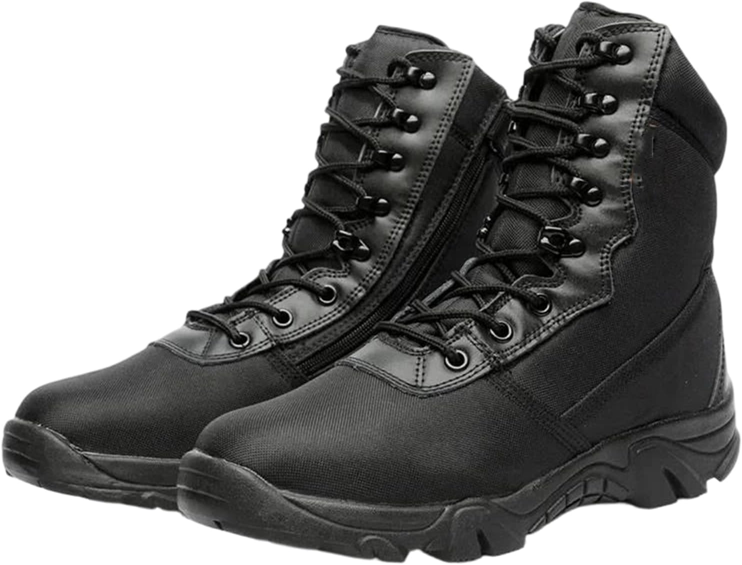 

Мужские боевые высокие ботинки Alloaone для улицы, тактические туристические и рабочие, дышащие, удобные, с поддержкой, черный