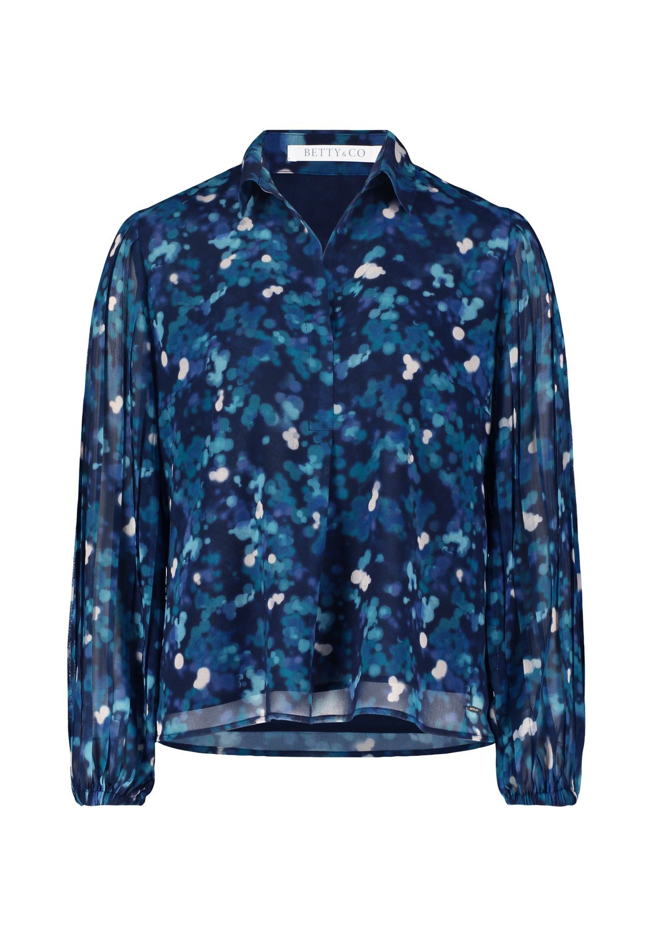 

Блузка без шнуровки со складками BETTY & CO, цвет Dark Blue/petrol