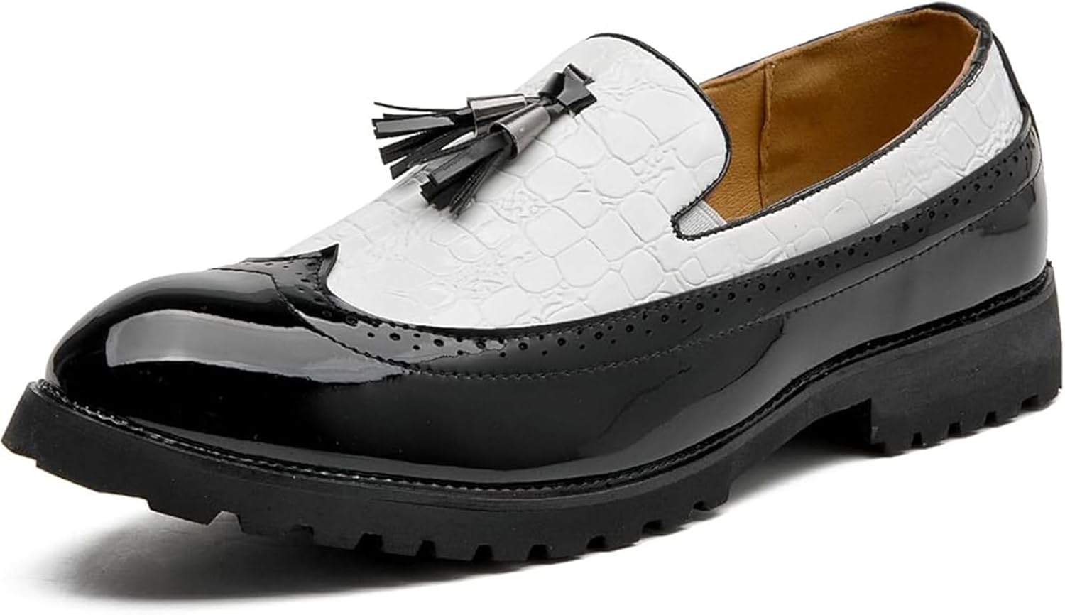 

Мужские деловые лоферы из натуральной кожи без застежек для работы Xinduoyu, белый